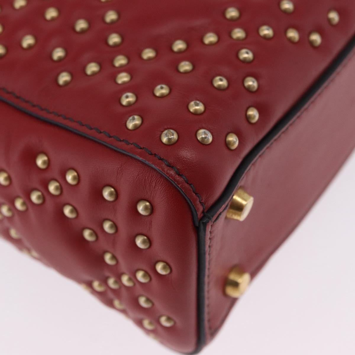 Christian Dior Lady Dior Red Leather Handbag (Pre-Owned)