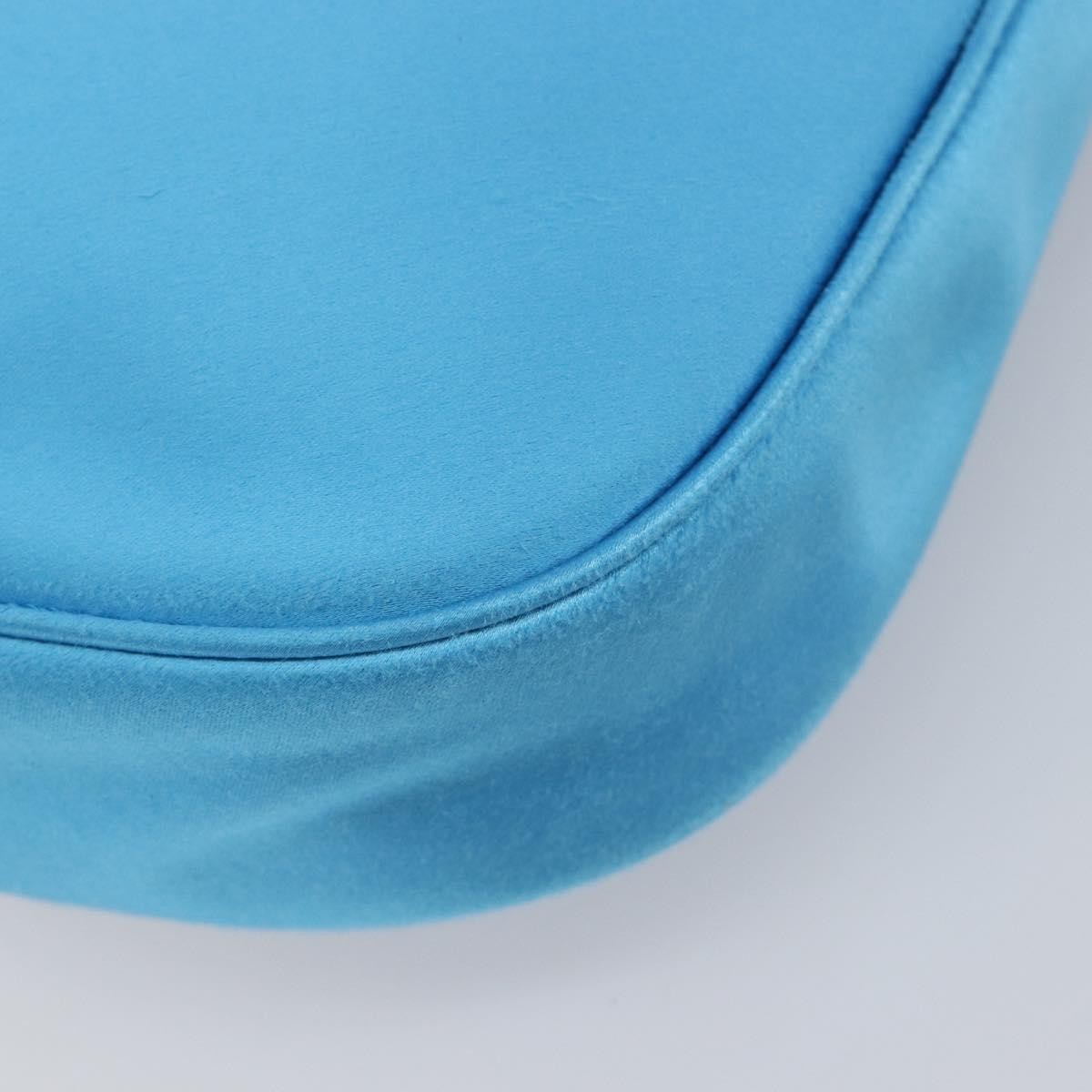 Balenciaga Leopolda Satin Blue Satin Shoulder Bag Bag (Pre-Owned)