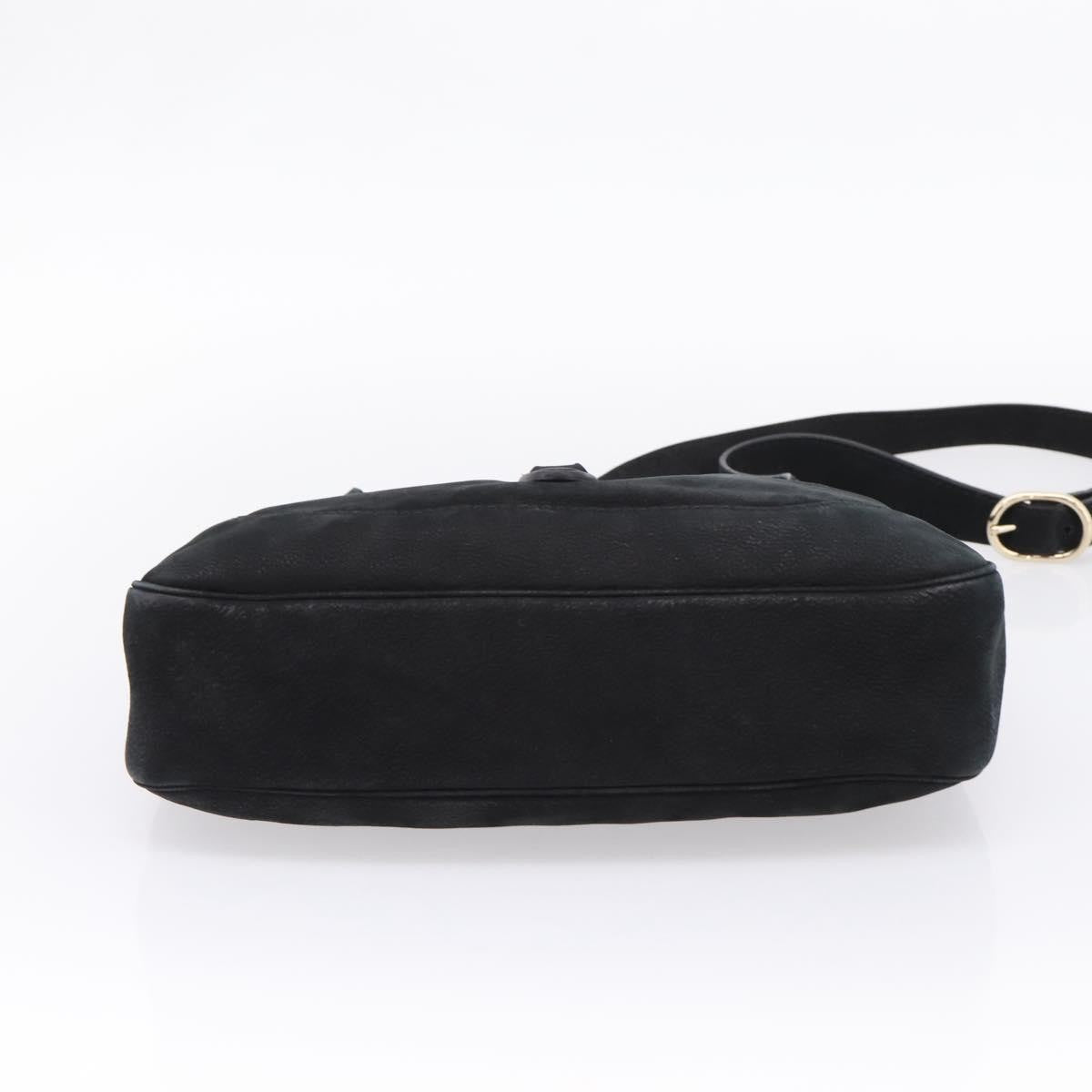 Gucci Jackie O Suede Black Leather Handbag (Pre-Owned)