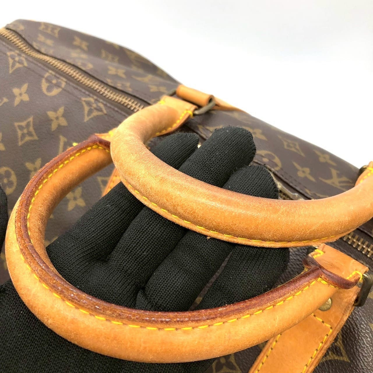 Louis Vuitton Brown Monogram Canvas Boston Bag (Pre-Owned)