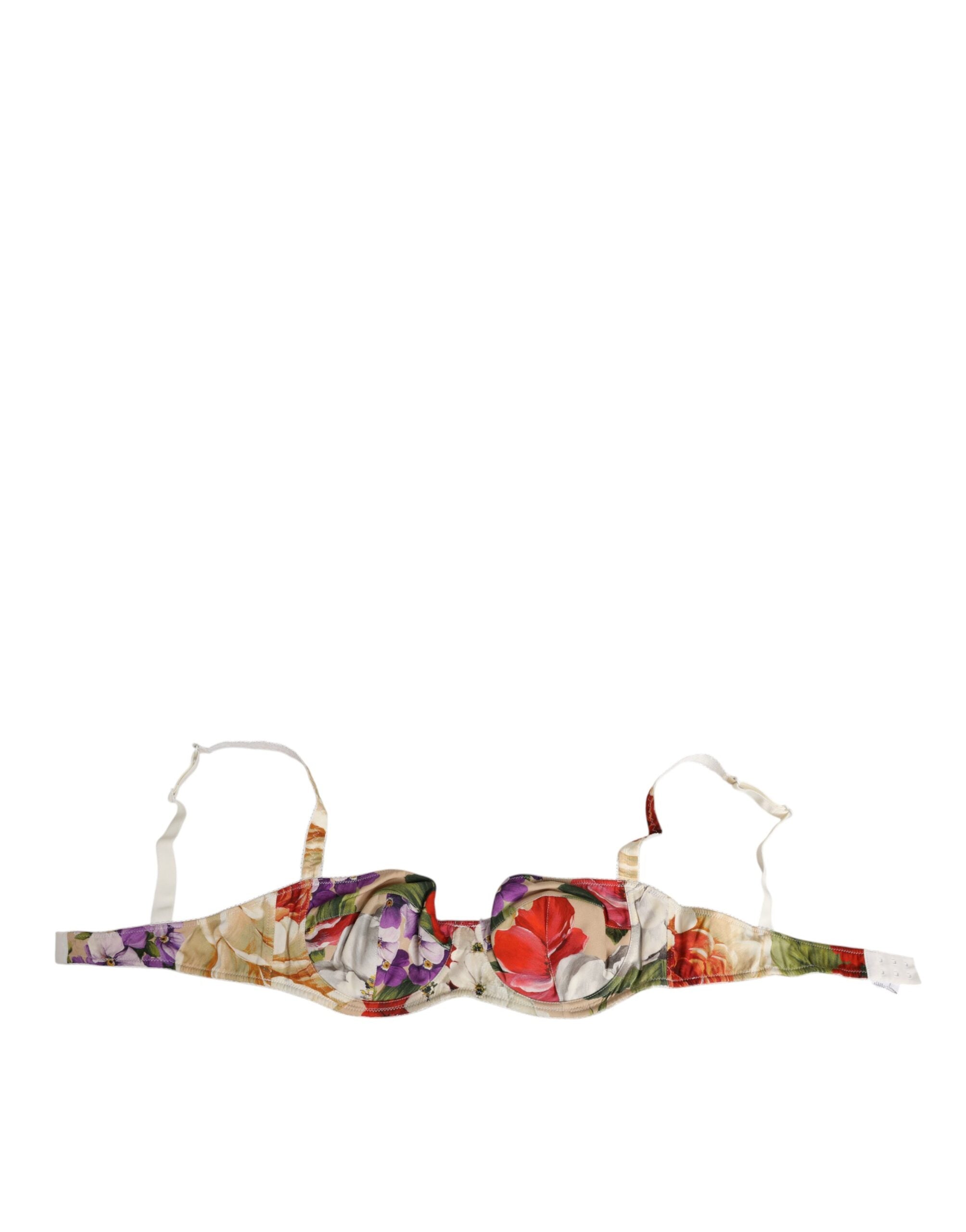 Dolce & Gabbana Floral Print Semi Padded Balconette Bra Women's Underwear