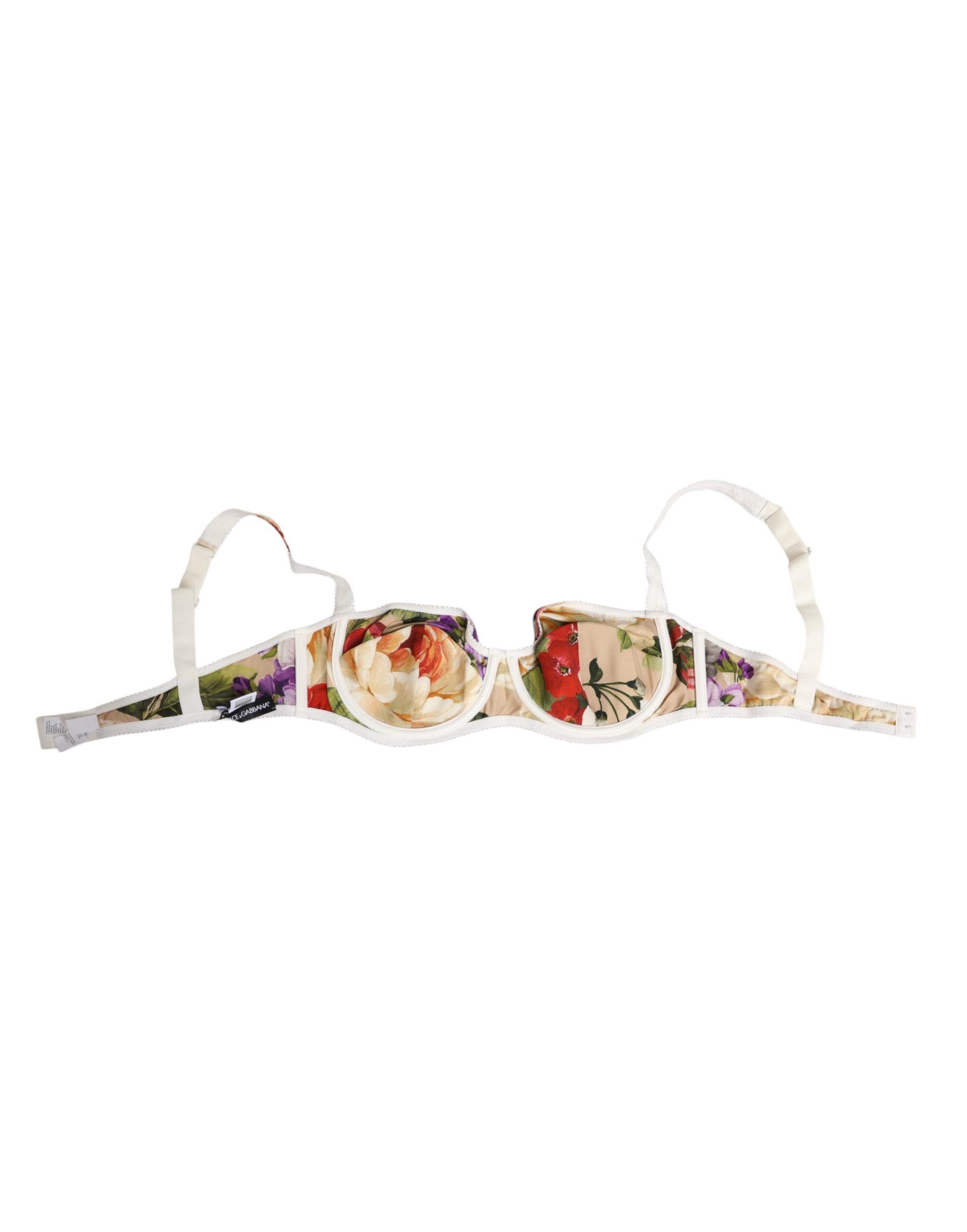 Dolce & Gabbana Floral Print Semi Padded Balconette Bra Women's Underwear