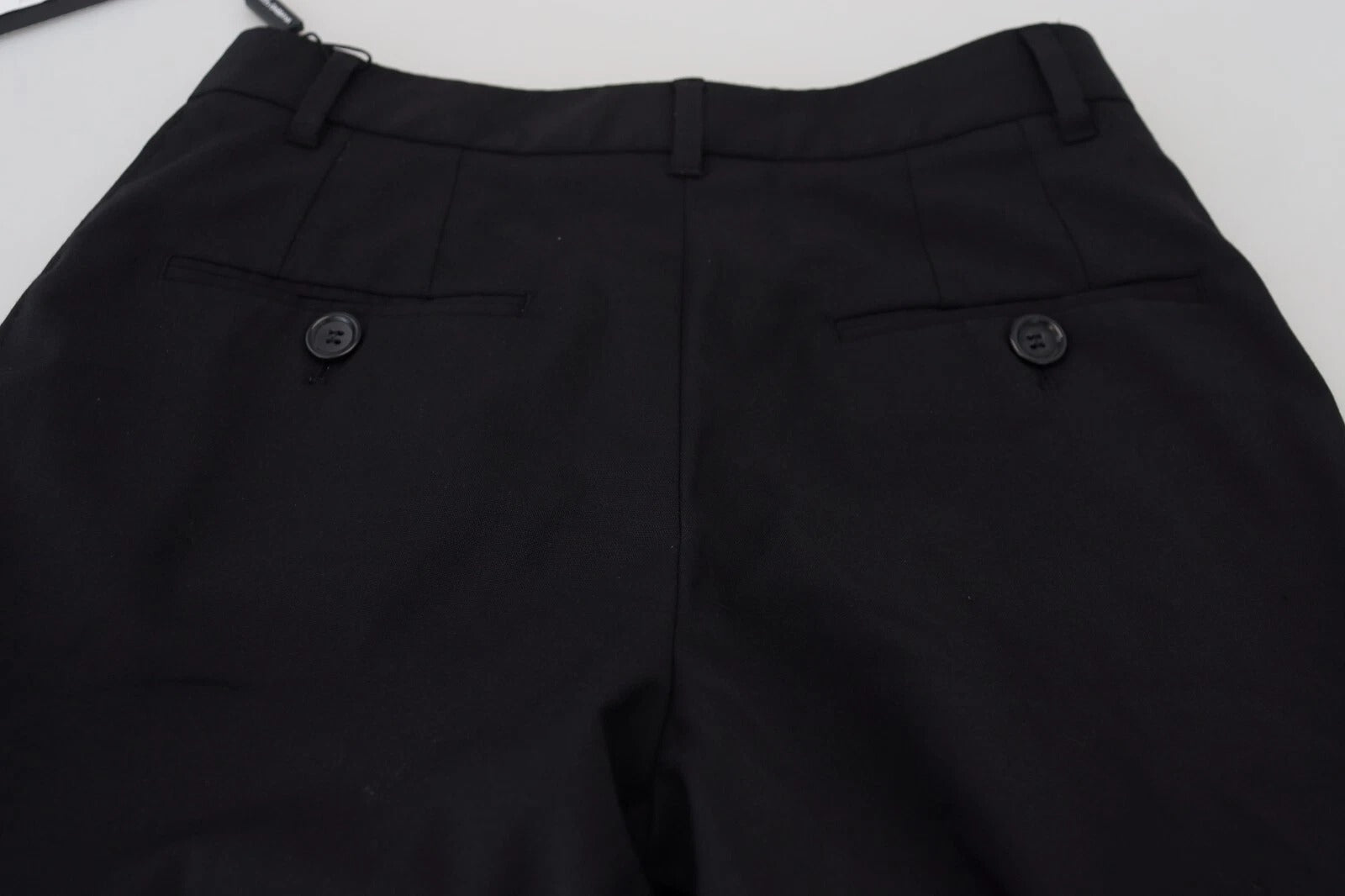 Dolce & Gabbana Black High Waist Skinny Trouser STAFF Women's Pants (Pre-Owned)