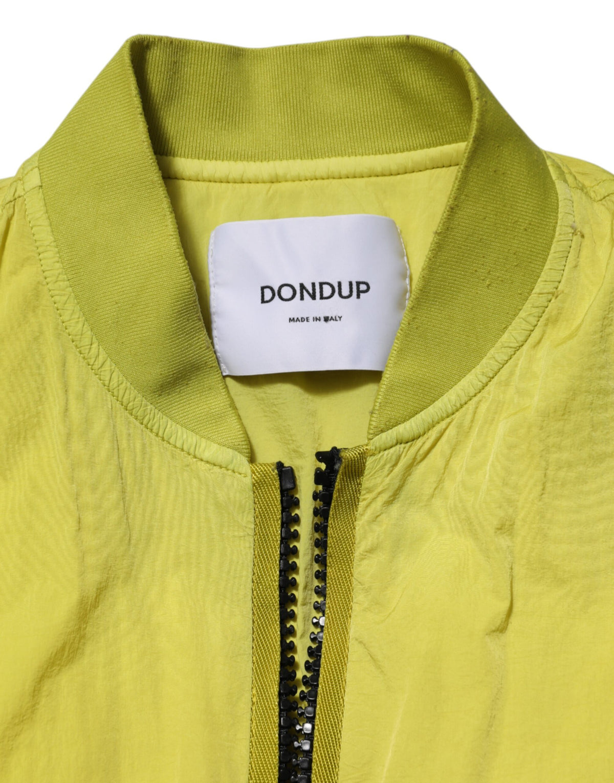 Dondup Yellow Polyamide Zipper Bomber Women’s Women's Jacket (Pre-Owned)