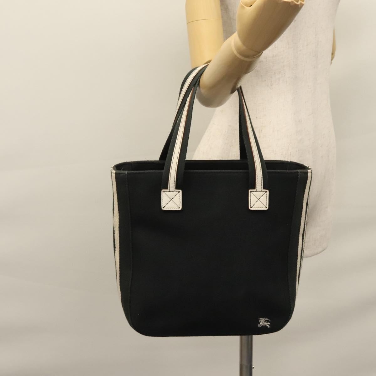 Burberry Blue Label Canvas Black Canvas Tote Bag Bag (Pre-Owned)