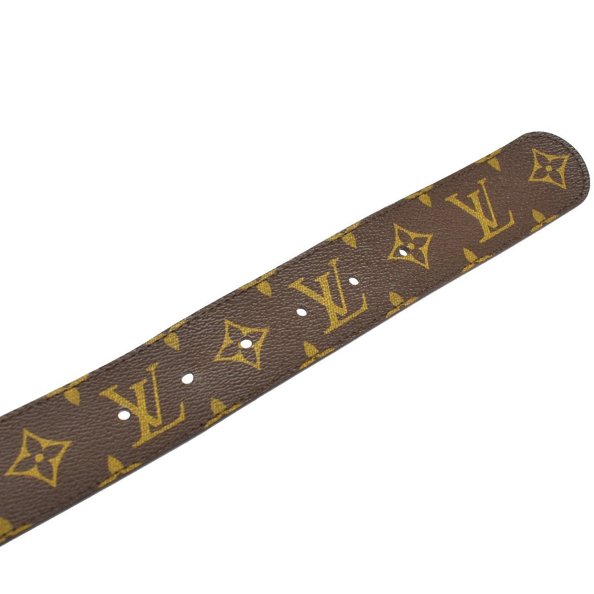 Louis Vuitton Ceinture Belt Monogram Canvas Brown Canvas Belts Accessory (Pre-Owned)
