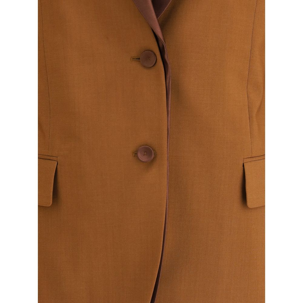 Fendi Brown Wool Women's Blazer