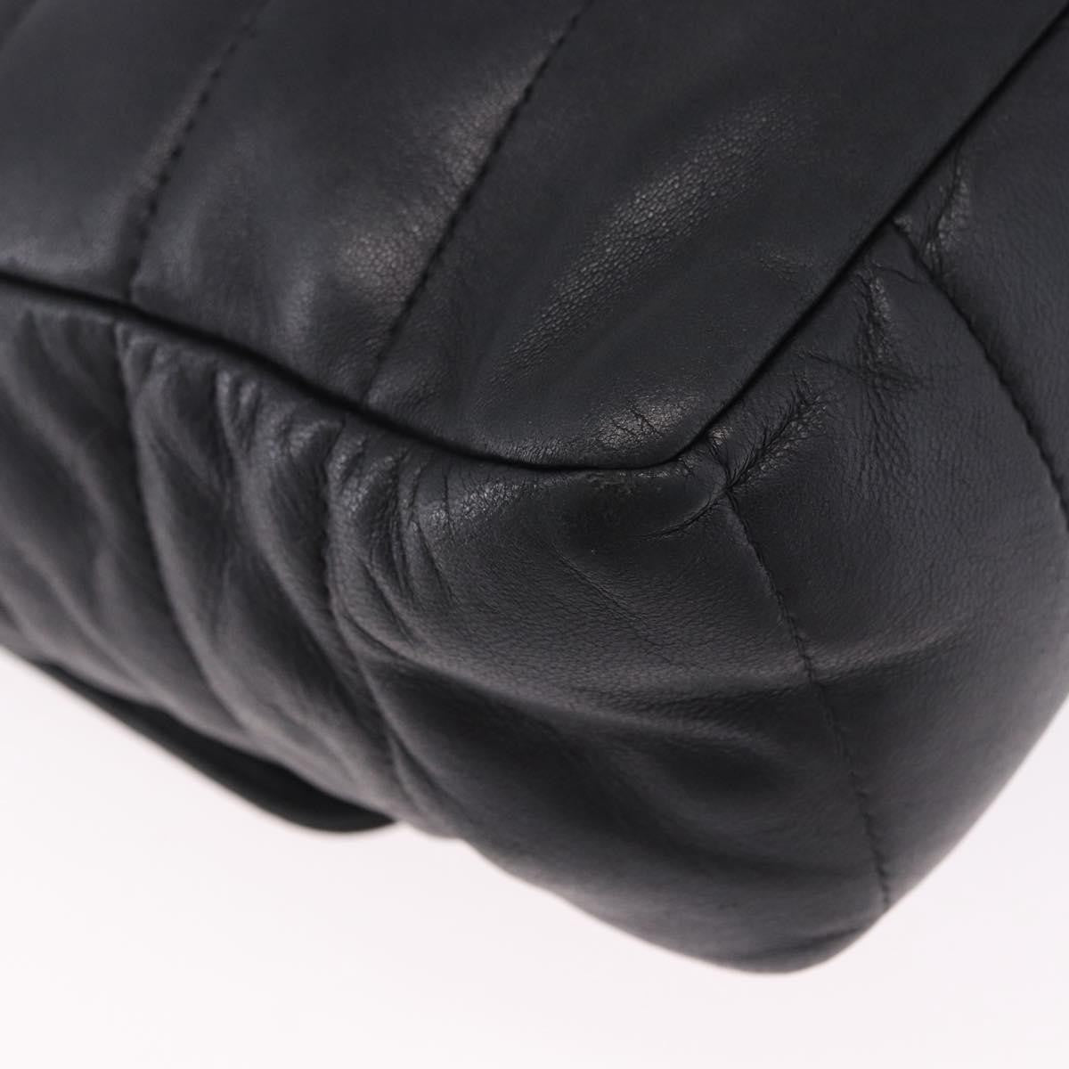 Chanel Vintage Reissue Flap Horizontal Quilt Lambskin Black Leather Shoulder Bag Bag (Pre-Owned)