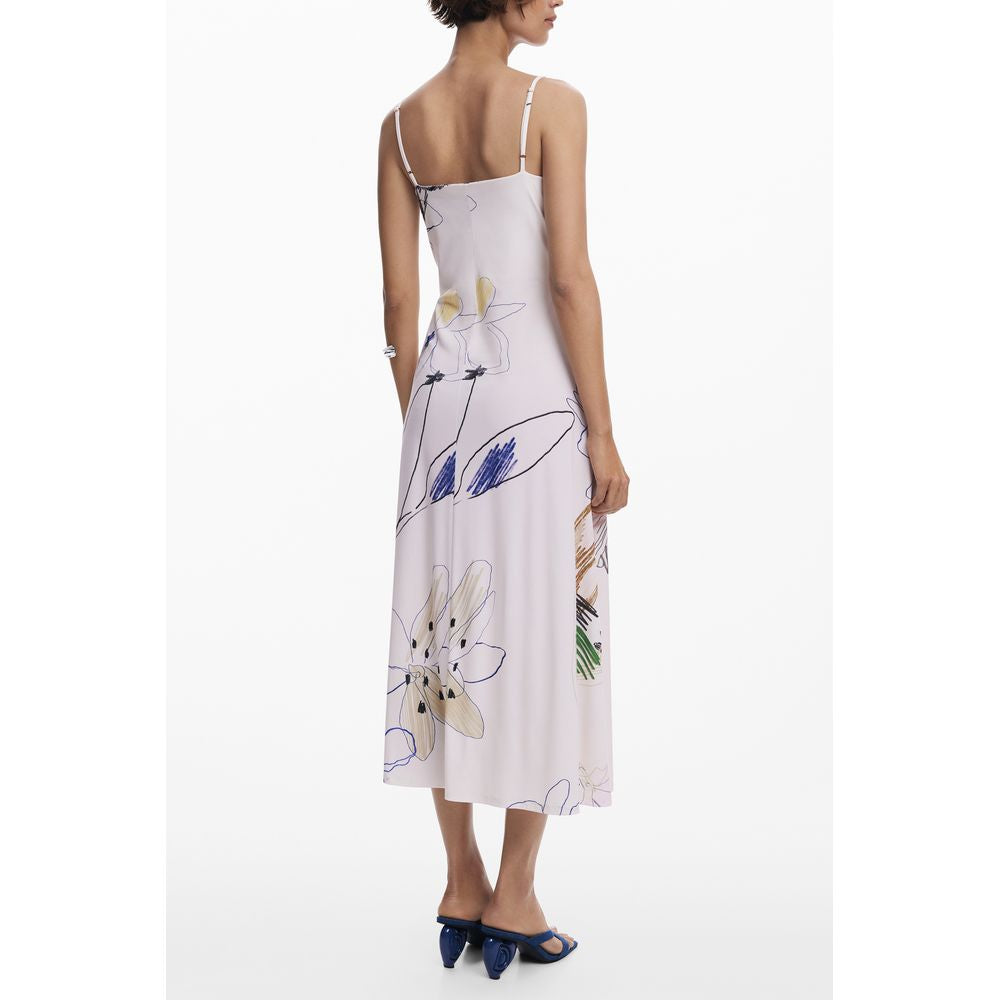 Desigual White Polyester Women's Long Women's Dress