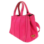 Prada Canapa Pink Canvas Tote Bag (Pre-Owned)