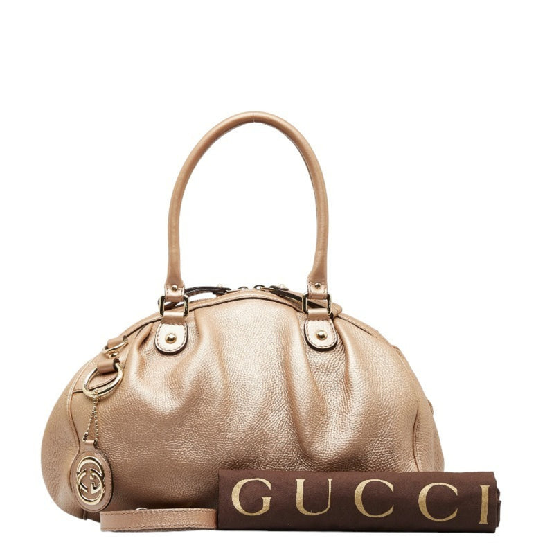 Gucci Sukey Pink Leather Handbag (Pre-Owned)