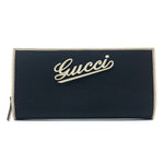 Gucci Navy Canvas Wallet  (Pre-Owned)