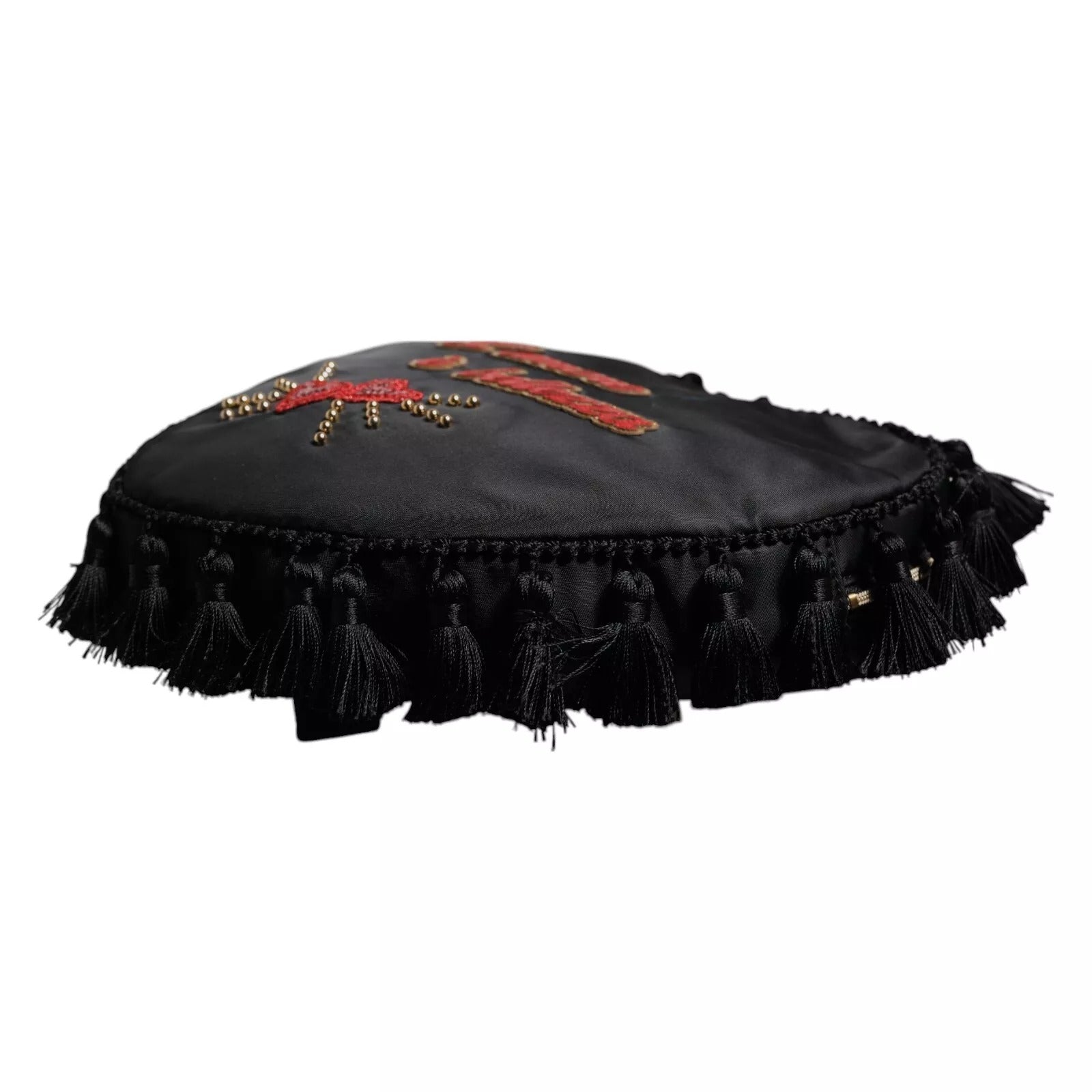 Dolce & Gabbana Black Heart L'Amore Patch Embellished Kids Women's Backpack (Pre-Owned)