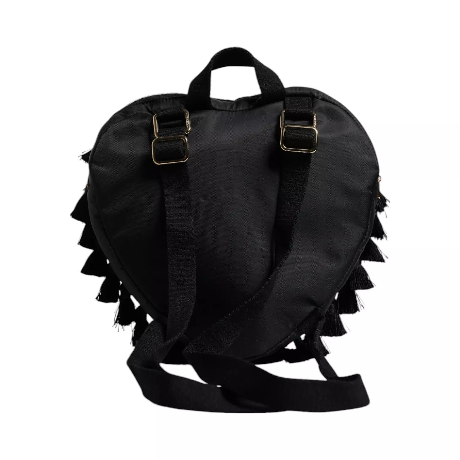 Dolce & Gabbana Black Heart L'Amore Patch Embellished Kids Women's Backpack (Pre-Owned)