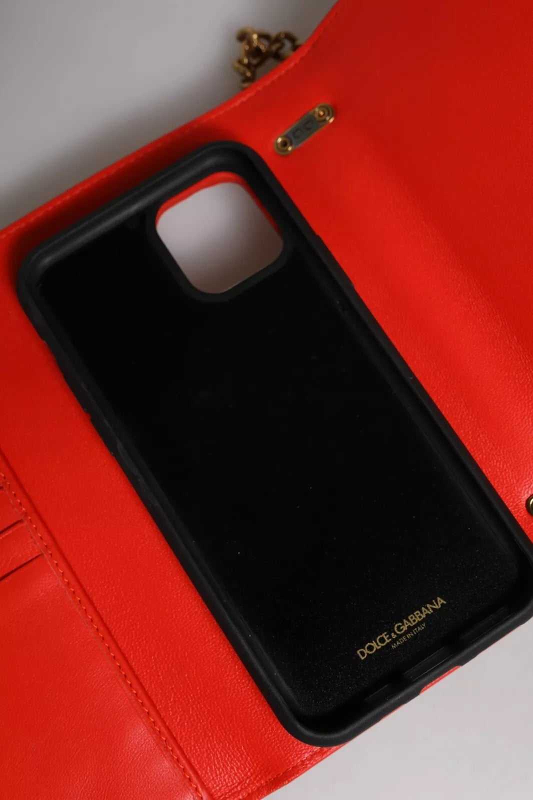 Dolce & Gabbana Red Quilted Devotion Crossbody 11 PRO Phone case Women's bag (Pre-Owned)