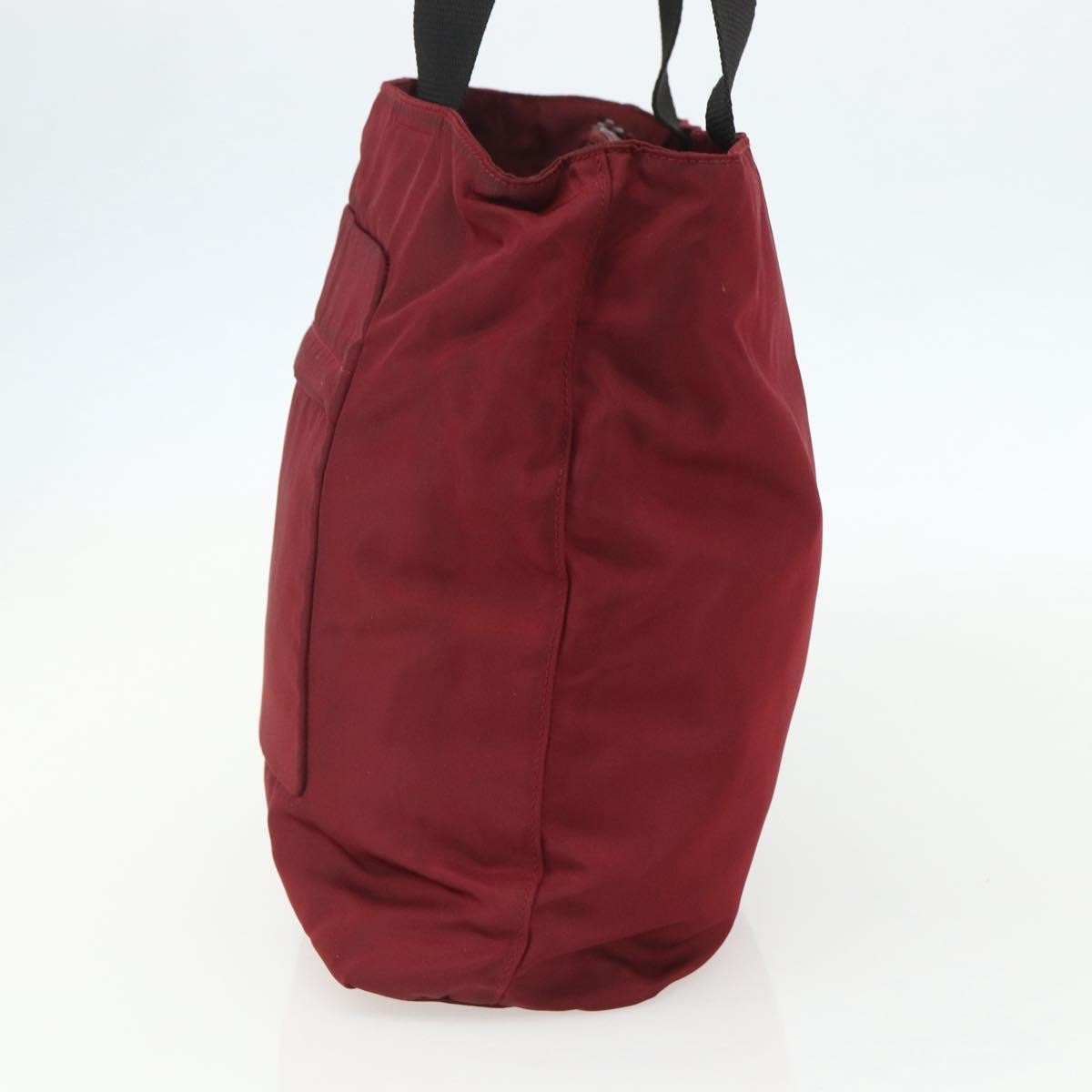 Prada Sport Nylon Red Nylon Tote Bag Bag (Pre-Owned)