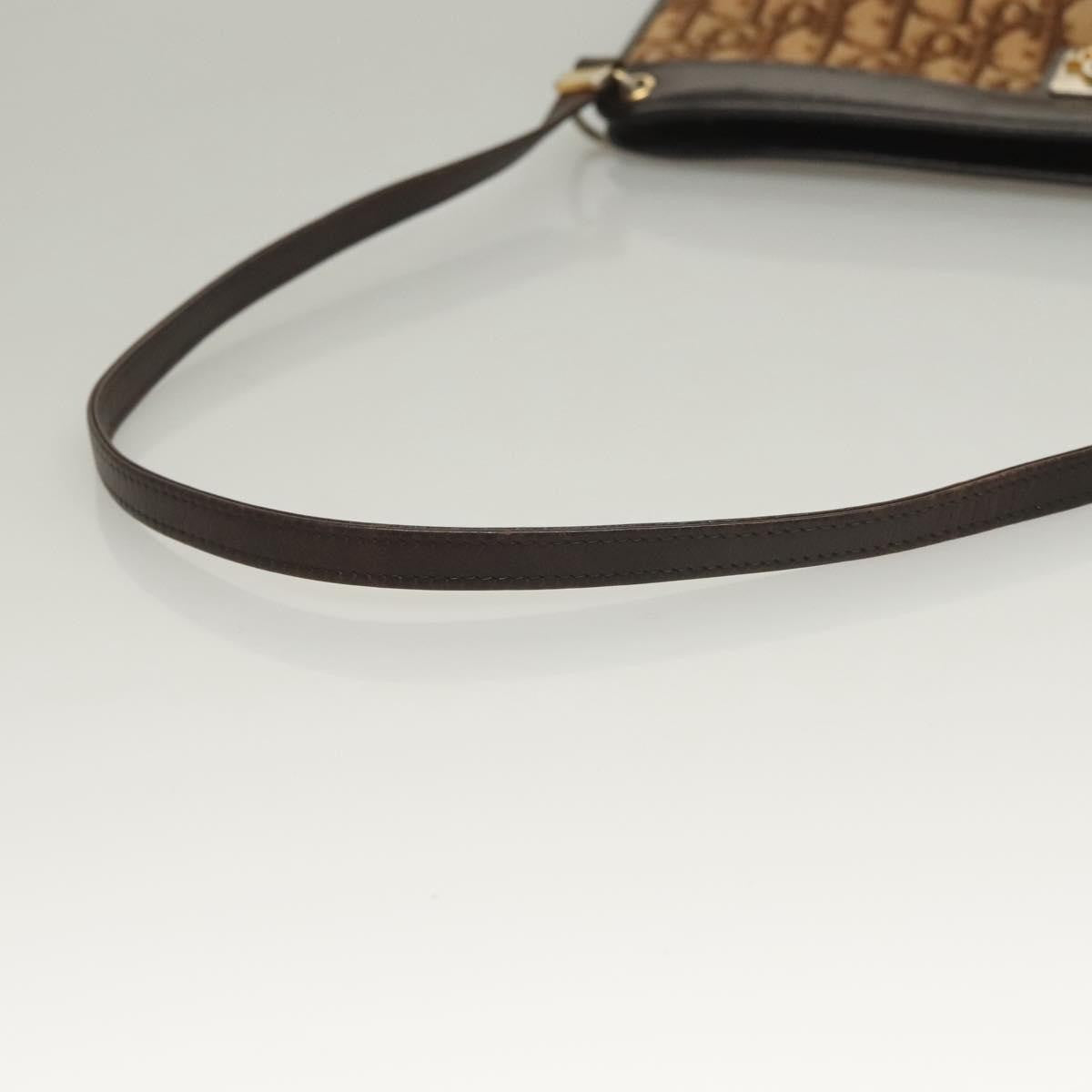 Christian Dior Vintage Trotter Canvas Brown Canvas Bag (Pre-Owned)