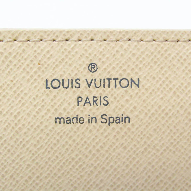 Louis Vuitton Porte Carte De Visite White Canvas Wallet  (Pre-Owned)