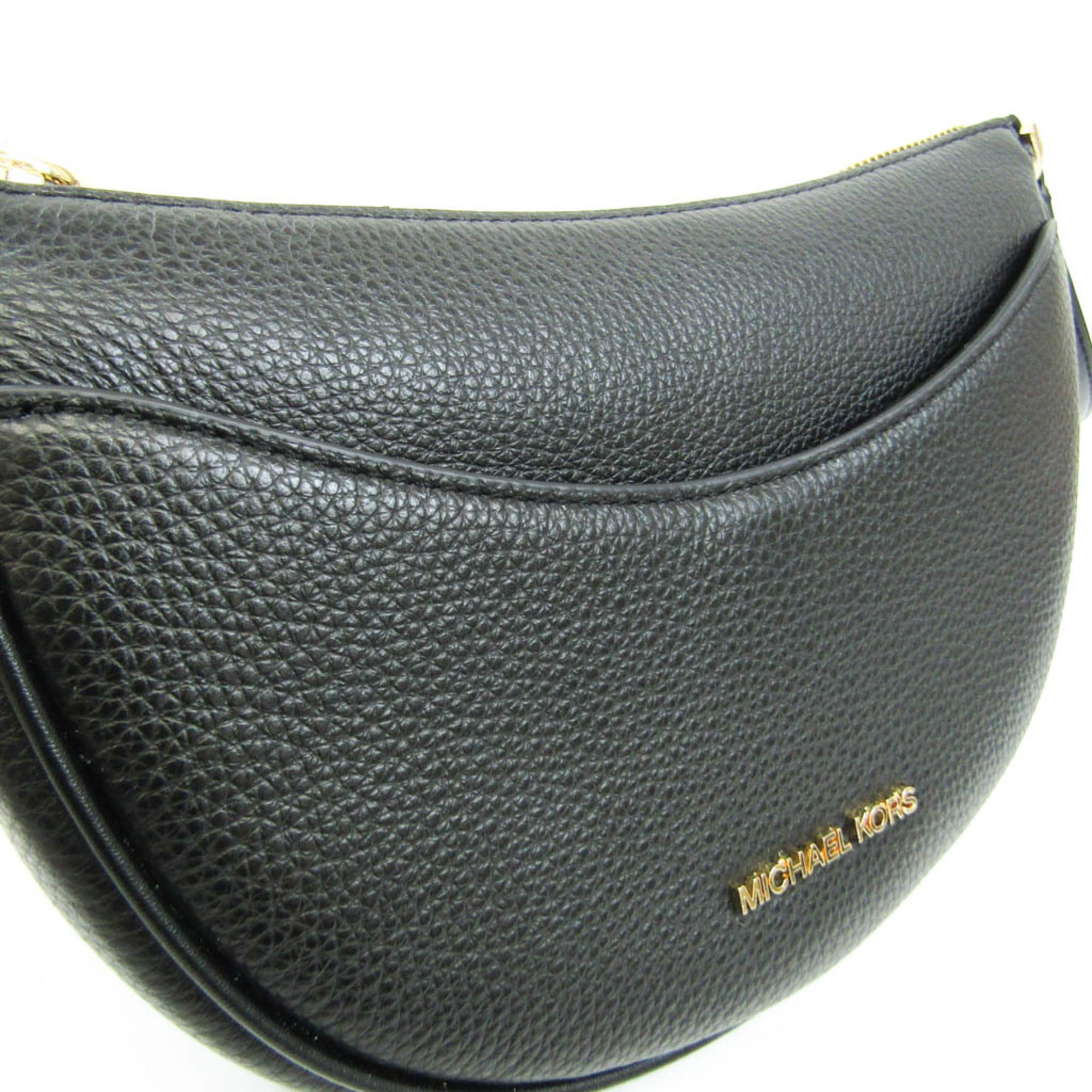 Michael Kors Black Leather Shopper Bag (Pre-Owned)