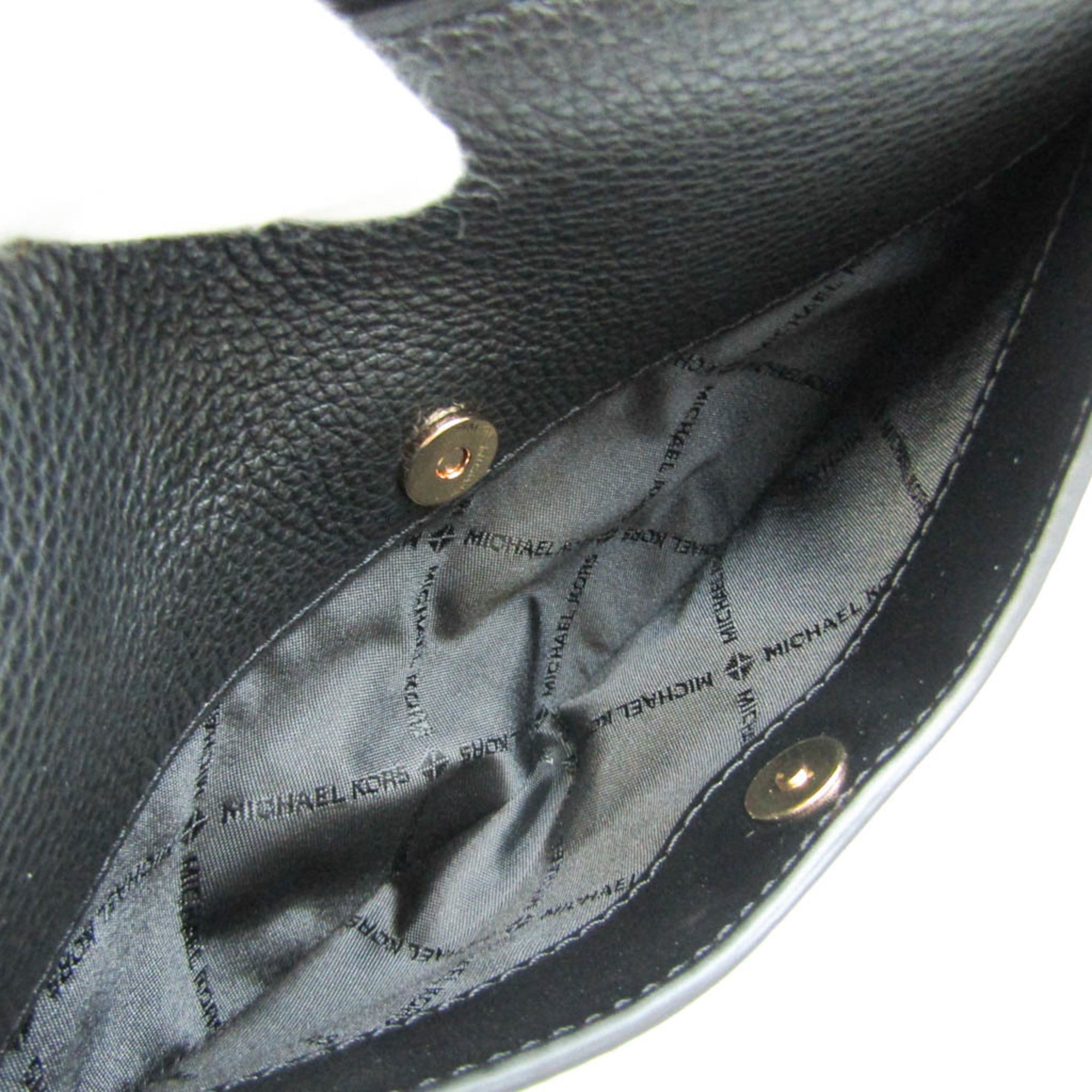 Michael Kors Black Leather Shopper Bag (Pre-Owned)