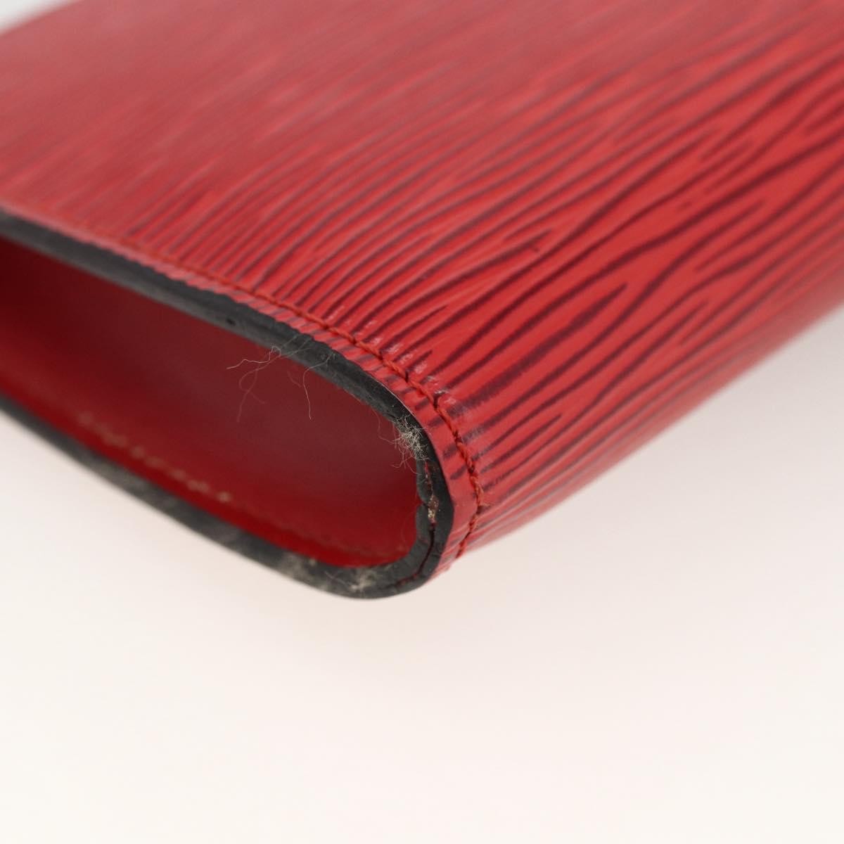 Louis Vuitton Pochette Accessoires Epi Leather Red Leather Clutche & Pouche Bag (Pre-Owned)