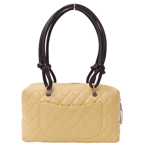 Chanel Beige Leather Handbag (Pre-Owned)