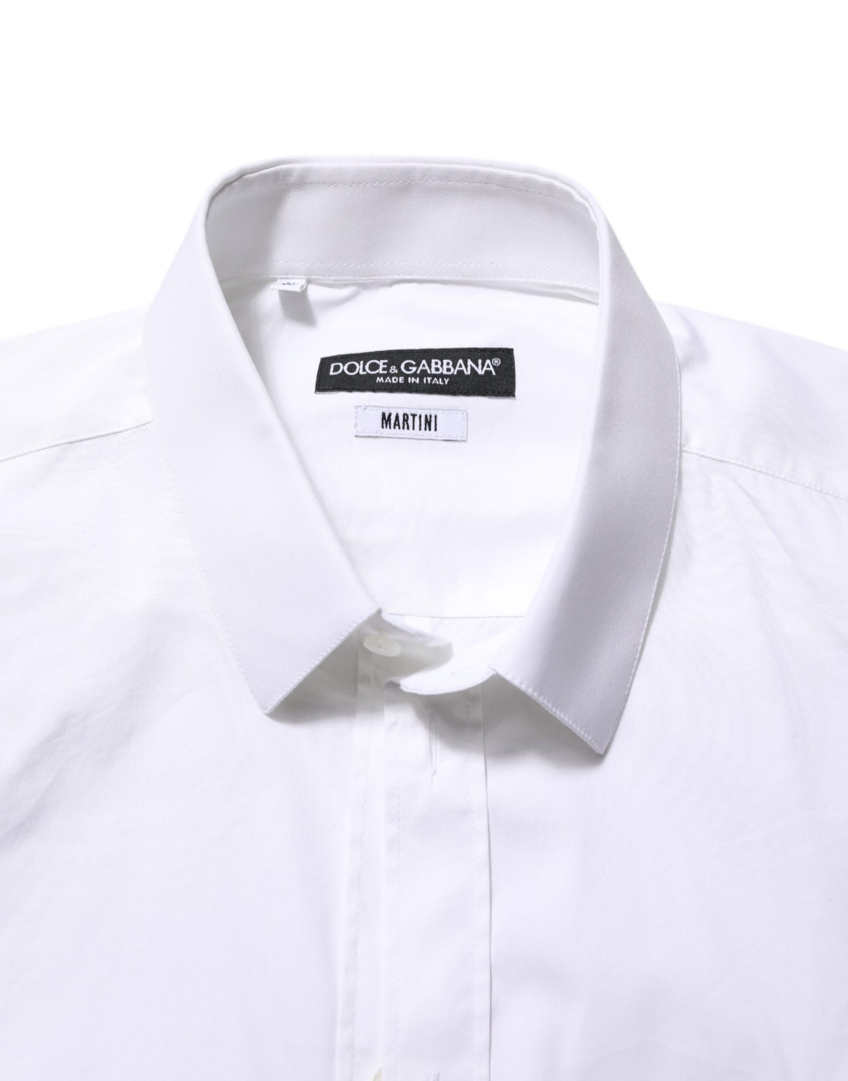Dolce & Gabbana White Cotton MARTINI Formal Men Dress Men's Shirt (Pre-Owned)