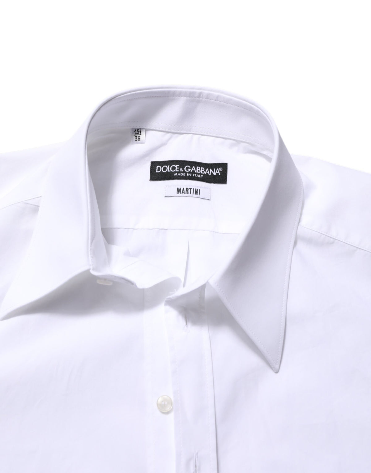 Dolce & Gabbana White Cotton MARTINI Men Formal Dress Men's Shirt
