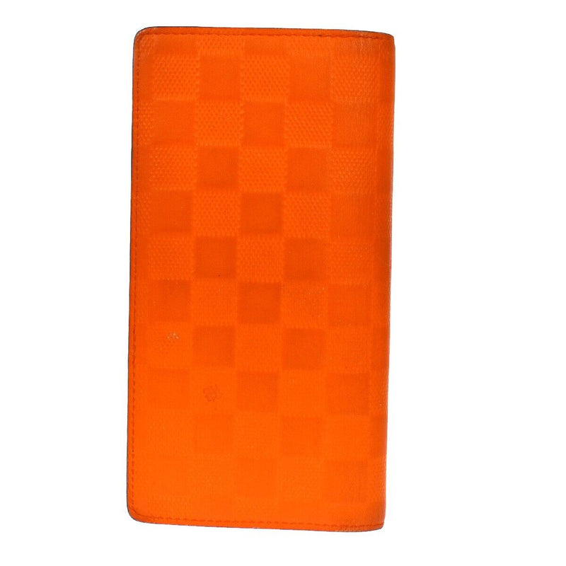 Louis Vuitton Brazza Orange Canvas Wallet  (Pre-Owned)