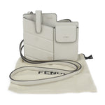 Fendi White Leather Clutch Bag (Pre-Owned)