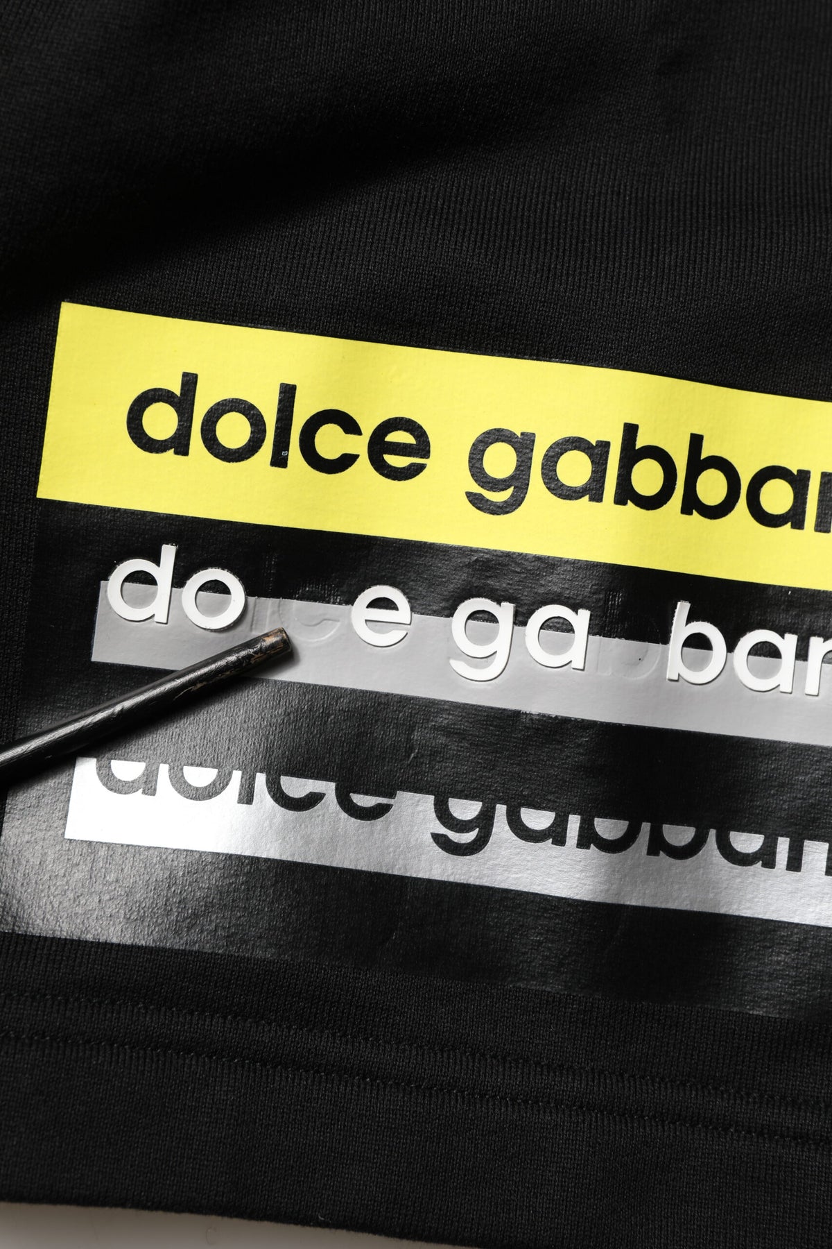 Dolce & Gabbana Black Cotton Mid Waist Casual Bermuda Men's Short (Pre-Owned)