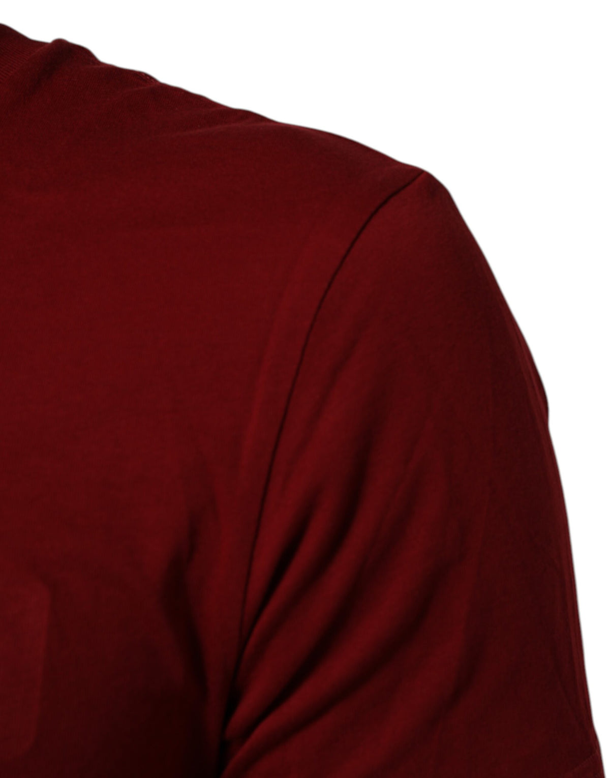 Dolce & Gabbana Maroon Logo Crew Neck Short Sleeve Men's T-shirt (Pre-Owned)