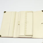 Louis Vuitton Suhari White Leather Wallet  (Pre-Owned)