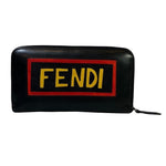 Fendi Black Leather Wallet  (Pre-Owned)