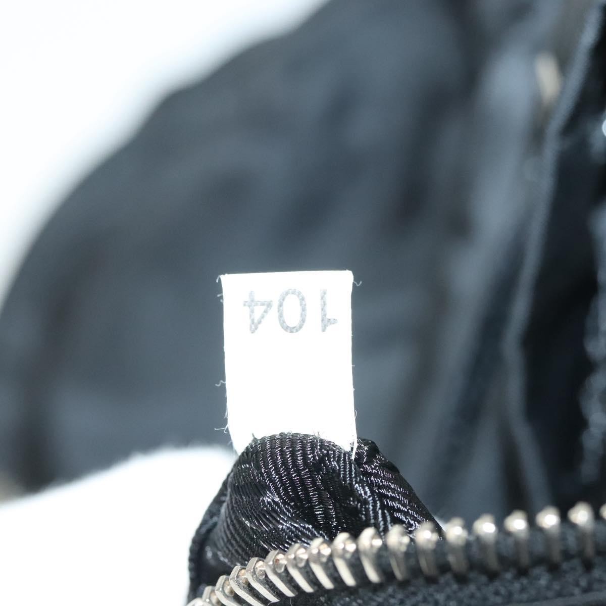 Prada Double Pocket Drawstring Tessuto Black Nylon Shoulder Bag Bag (Pre-Owned)