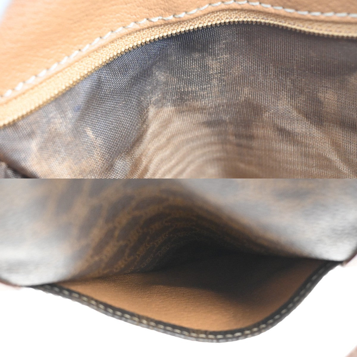 Celine Macadam Macadam With Leather Brown Pvc Handbag (Pre-Owned)