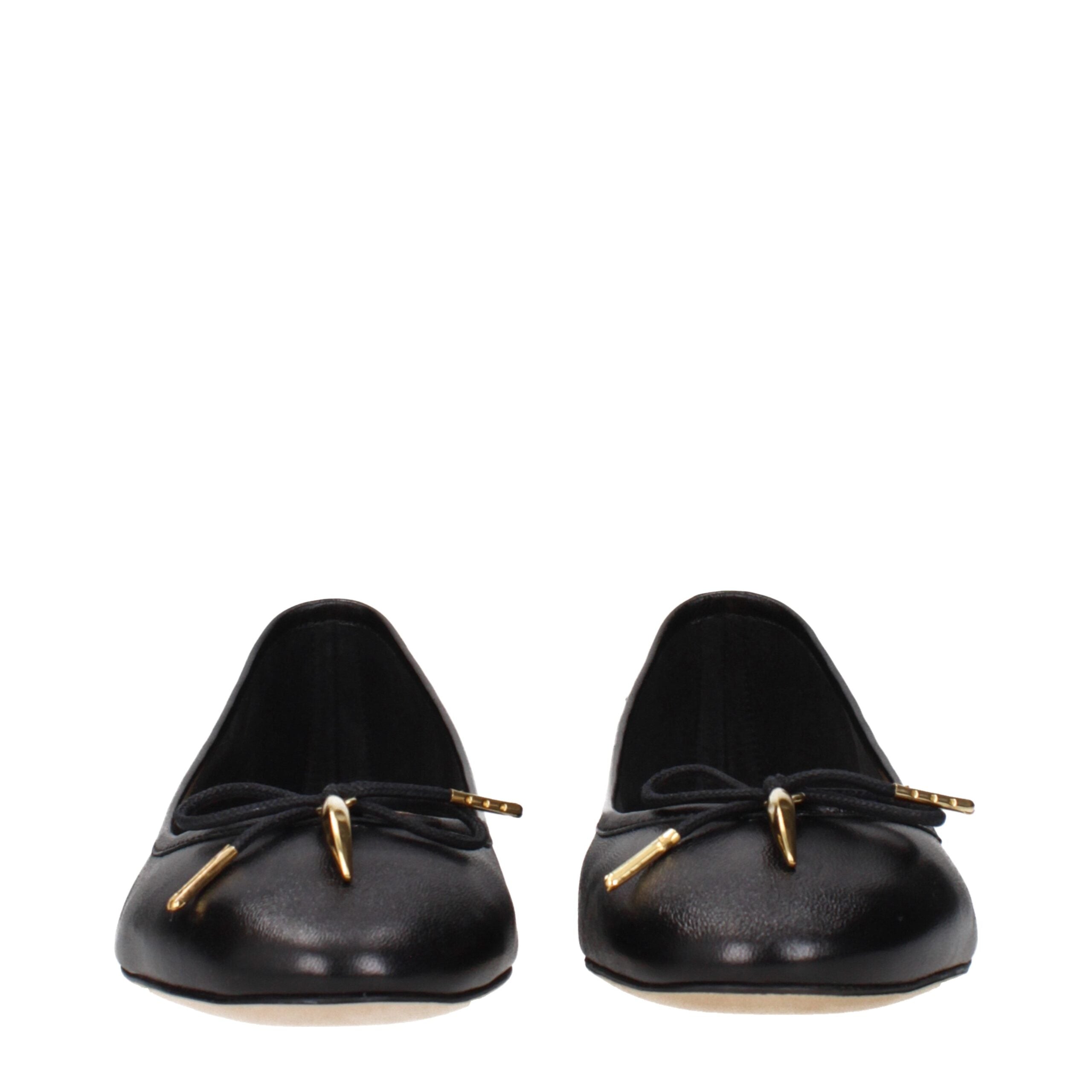 Chloé Black Leather Ballet Women's Flats