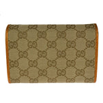 Gucci Brown Canvas Wallet  (Pre-Owned)