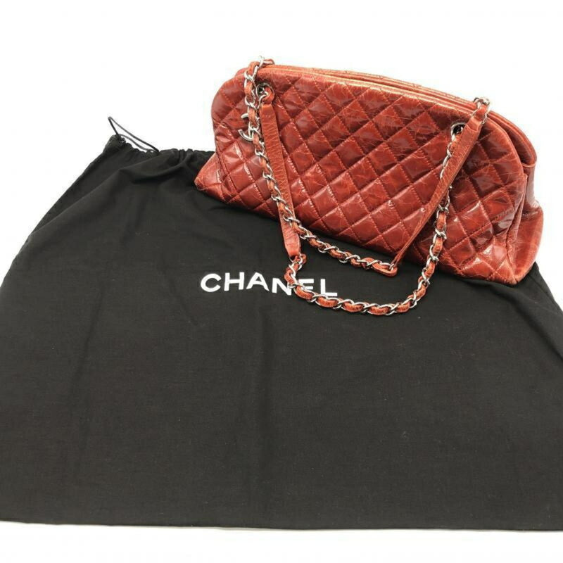 Chanel Mademoiselle Red Leather Handbag (Pre-Owned)
