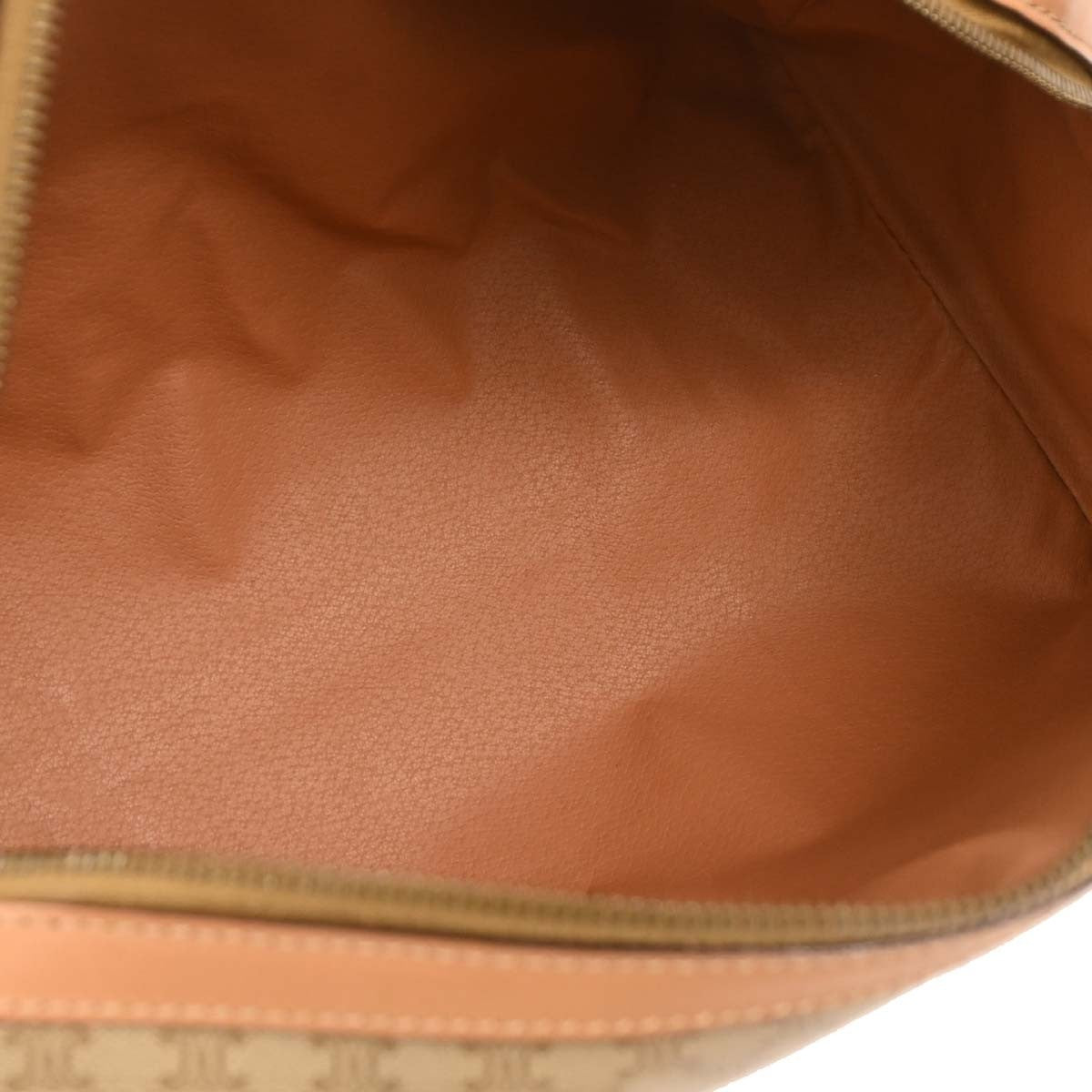 Celine Vintage Duffle Canvas And Leather Beige Pvc Travel Bag Bag (Pre-Owned)