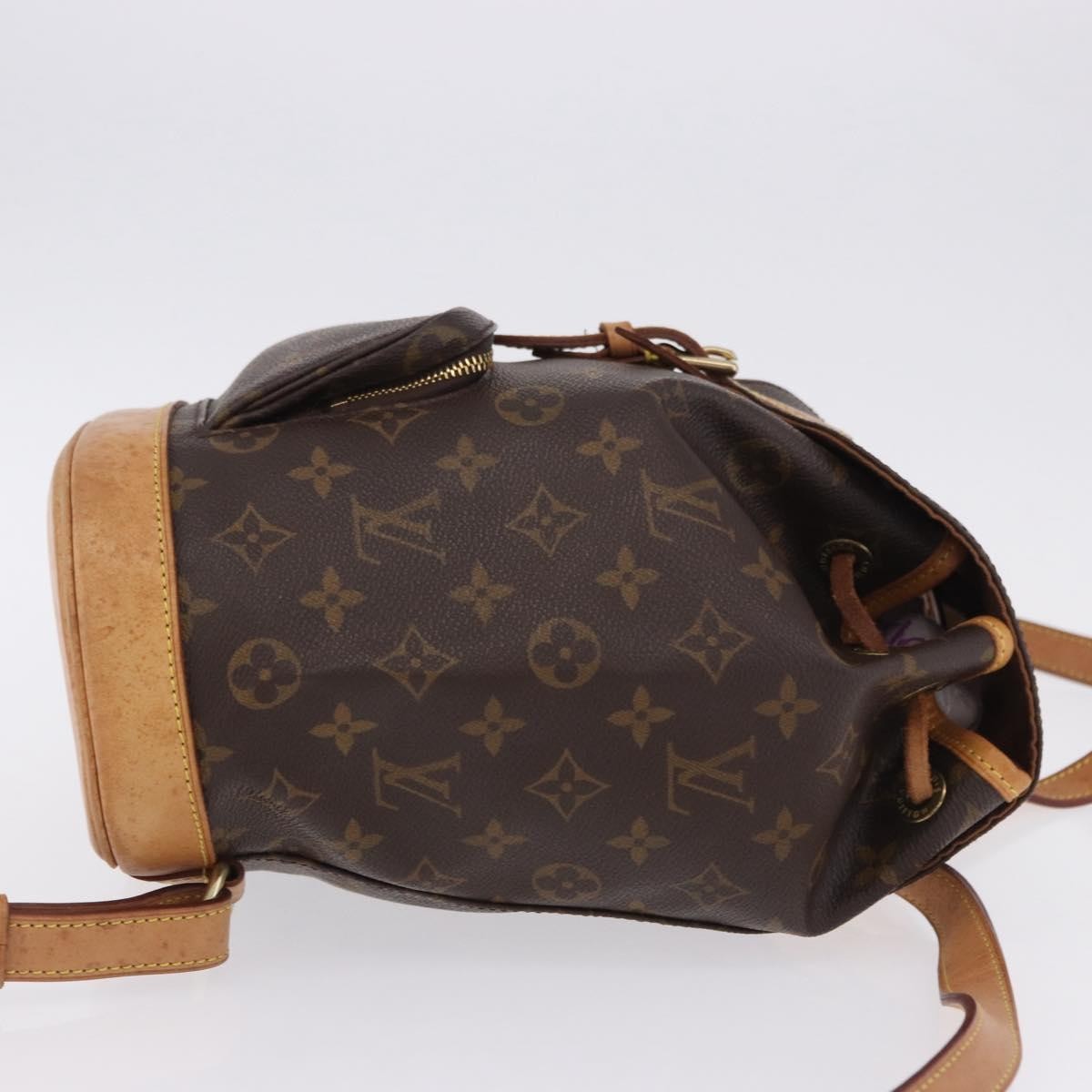 Louis Vuitton Vintage Montsouris Monogram Canvas Brown Canvas Backpack Bag (Pre-Owned)