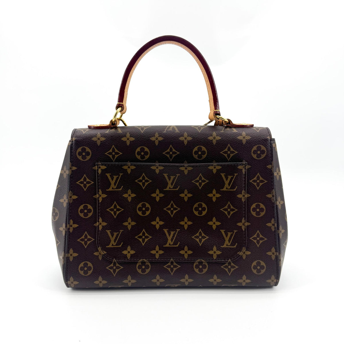 Louis Vuitton Cluny Top Handle Monogram Canvas Brown Canvas Handbag (Pre-Owned)