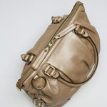Gucci Sukey Gold Leather Handbag (Pre-Owned)