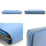 Gucci Bamboo Blue Leather Wallet  (Pre-Owned)