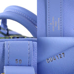 Louis Vuitton Keepall 50 Blue Leather Travel Bag (Pre-Owned)