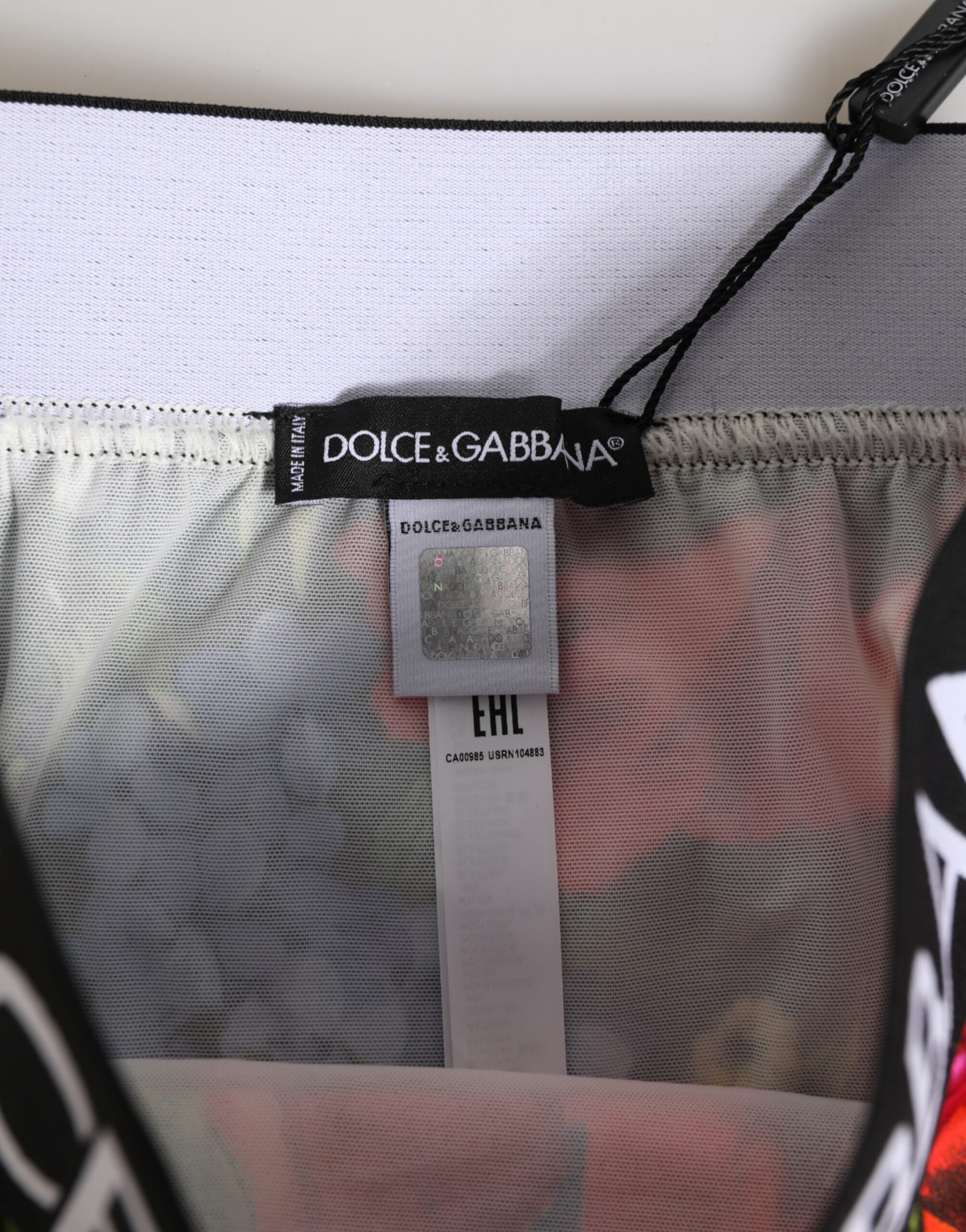 Dolce & Gabbana Multicolor Floral Print High Waist Panty Women's Underwear