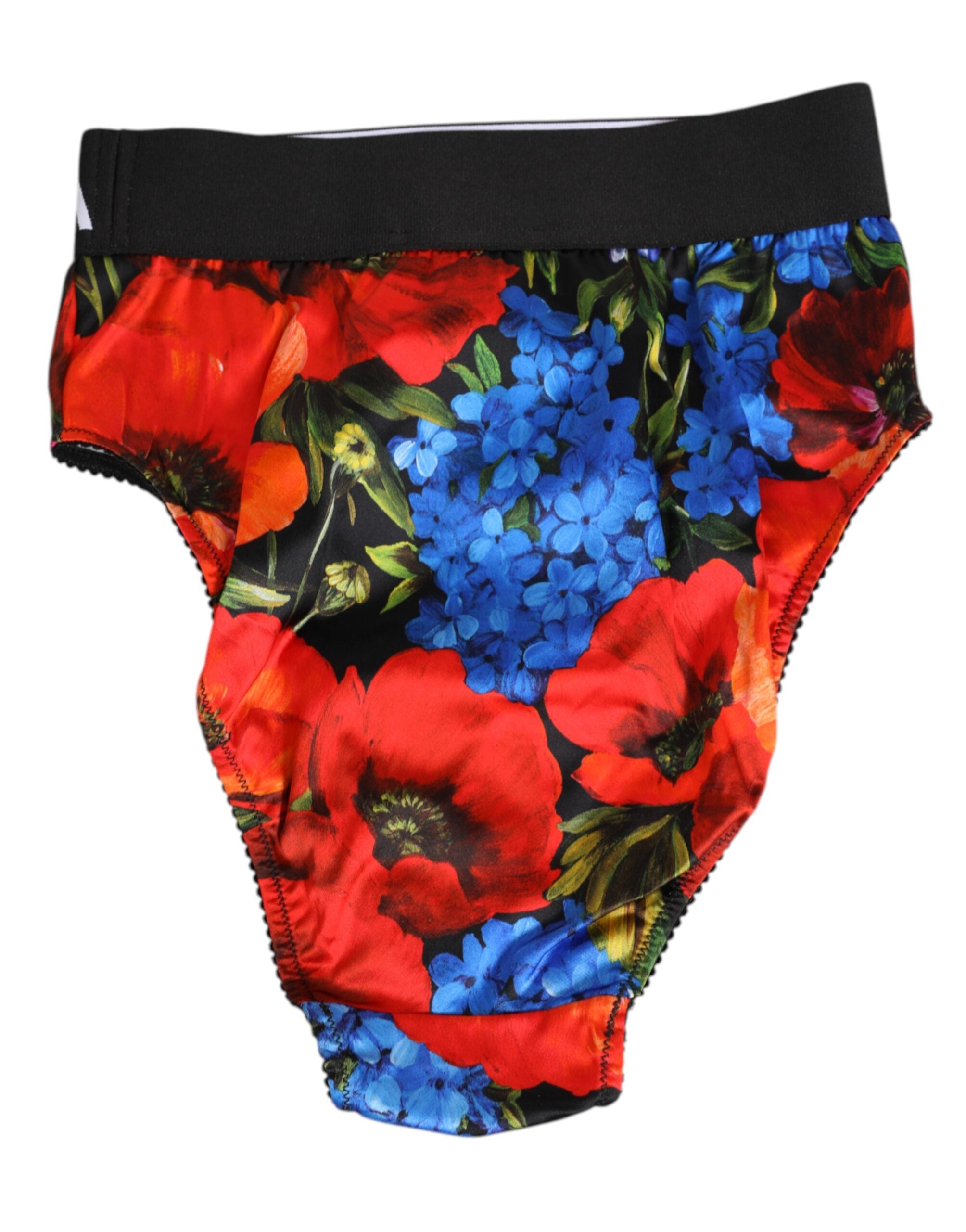 Dolce & Gabbana Multicolor Floral Print High Waist Panty Women's Underwear