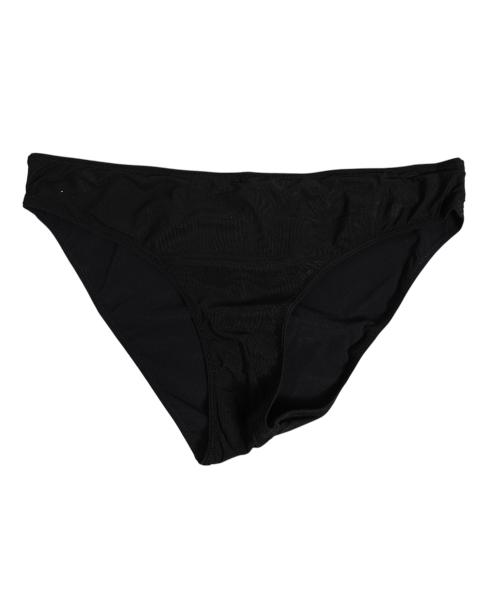 Dolce & Gabbana Black Nylon Stretch Slip Brief Women Women's Underwear