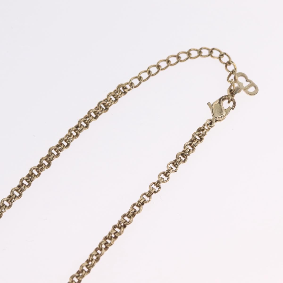 Christian Dior Cd Pendant Metal Gold Metal Necklace Jewelry (Pre-Owned)