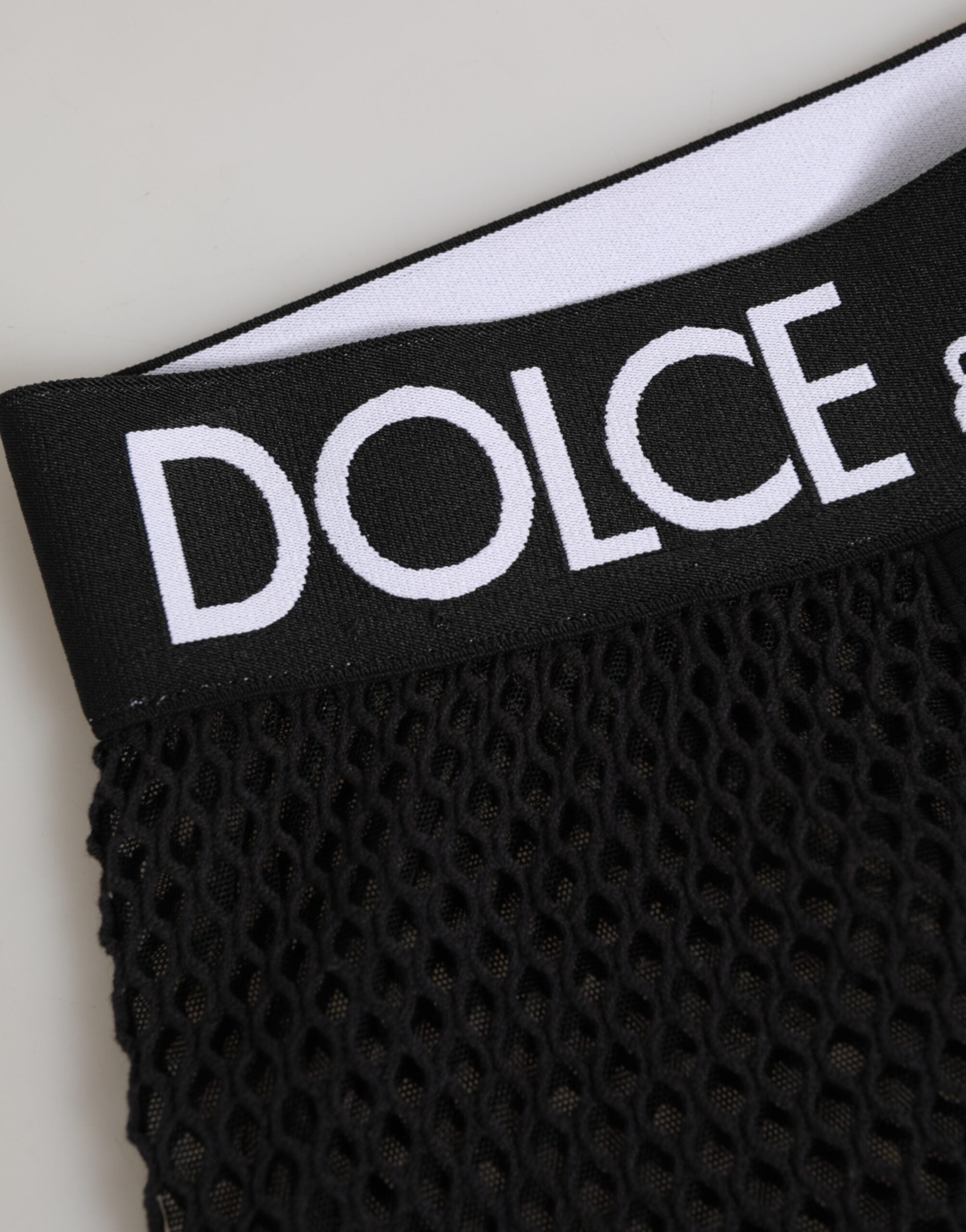 Dolce & Gabbana Black Cotton Logo Shorts Midi Trouser Women's Underwear